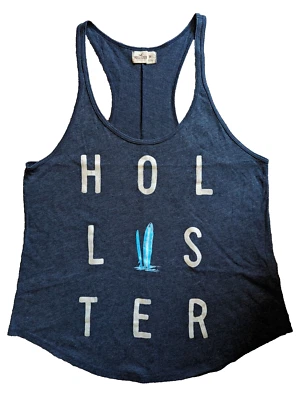 Holister Racerback Tank - Size Medium - Heathered Navy - Image 1 of 3