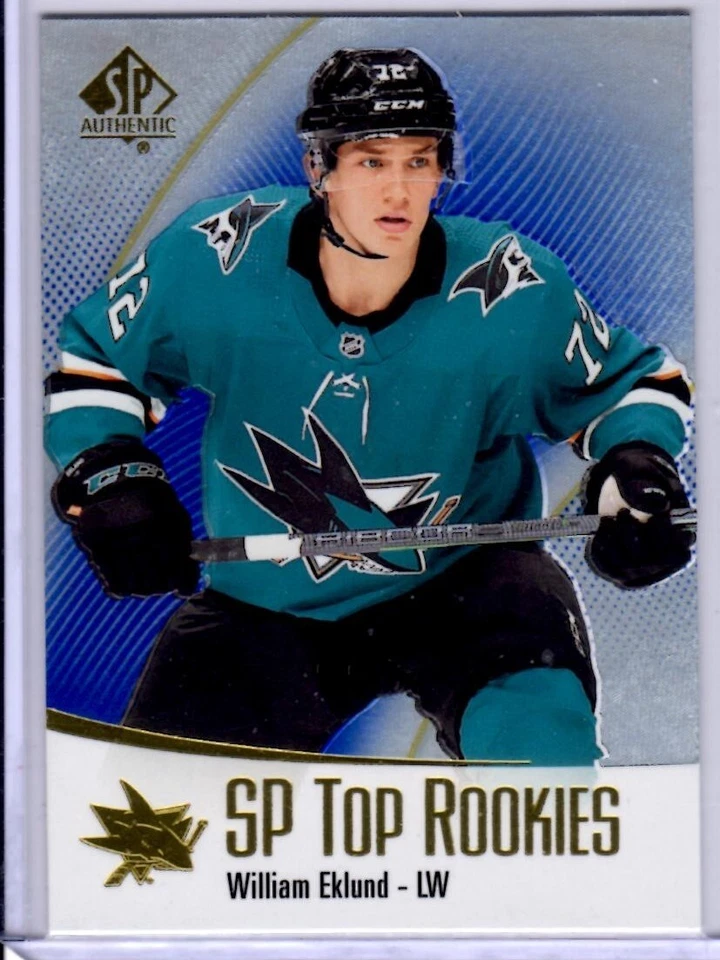 2021-22 SP Authentic Jonathan Dahlen Green Top Rookies Card # TR-34 - Image 1 of 2