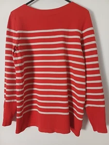 Reiss Oxford Stripe Knitted Top - Size S - Picture 1 of 6