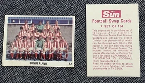 The Sun Fußball Tauschkarten (Teams) 1970-71 Sunderland - Bild 1 von 1