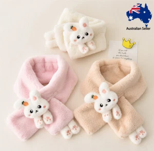 Children's Scarf Plush Faux Rabbit Fur Scarf Baby Warm Scarf Autumn and Winter - Picture 1 of 11
