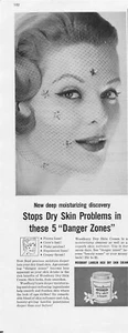 Woodbury Skin Cream Print Ad Vintage Advertisement Cosmetics Skin Care 1958 - Picture 1 of 1
