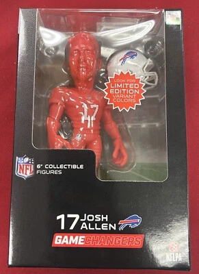 NFL GAME CHANGERS SERIE 2 JOSH ALLEN 6" FIGURA EDICIÓN LIMITADA VARIANTE ROJA Foto 1 de 2