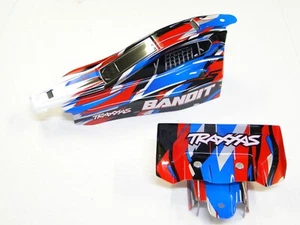 NEW TRAXXAS BANDIT Body & Wing Factory Painted BLUE & RED RB5R - Picture 1 of 3