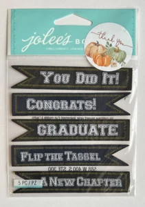 Jolee's Boutique GRADUATION BANNERS Dimensional Stickers - 5 pcs - Picture 1 of 1