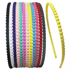 12pcs Heart Plastic Headbands for Girls Women Thin Hard Headbands with Teeth ... - Picture 1 of 6