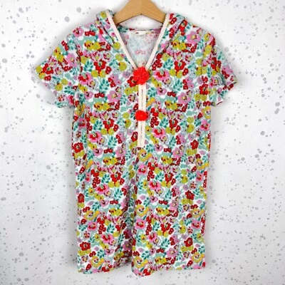 Vestido con Capucha de Terry Floral Crewcuts Talla 6 para Niñas UPF 50 Borla de Encubrimiento de Playa Foto 1 de 4