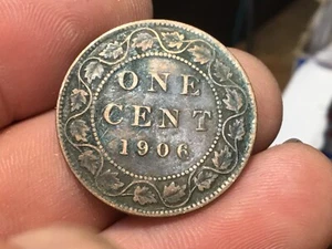 1906 Kanada großer Cent, Canadian Large Penny, 1 Münze - Bild 1 von 11
