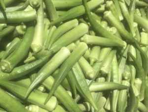Emerald Okra Seeds | Heirloom | Organic - Picture 1 of 4