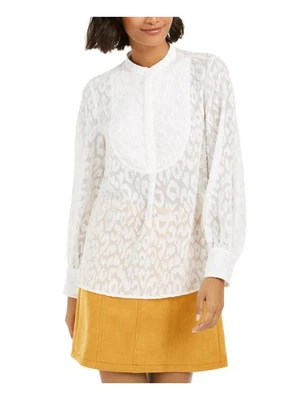 Blusa FRENCH CONNECTION Mujer Blanca Frontal Cuello Babero 4 Foto 1 de 4