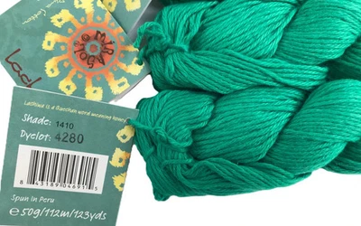 Mirasol Lachiwa #1410 Sea Green Cotton Linen Blend DK 50g Yarn Skein NEW - Image 1 of 4
