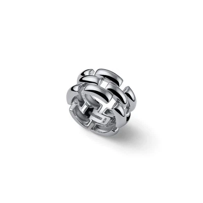 UNOAERRE Anello Panthere  donna fascia in argento a cuore - Misura 12 - Immagine 1 di 4