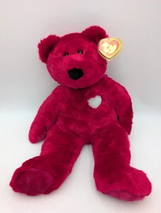Vintage Ty 2000 Beanie Buddy Valentina the Teddy Bear 22" Plush KG - Picture 1 of 4