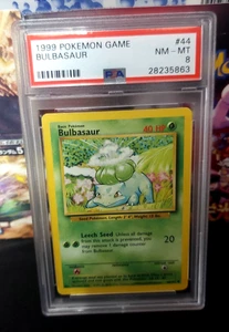 1999 Pokemon Game #44 Bulbasaur PSA 8 NM-MT - Picture 1 of 3