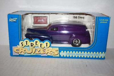 1946 CHEVROLET PANEL TRUCK DIECAST-1/24-GOOD-BOX-PURPLE-LIBERTY CLASSICS - Image 1 of 4