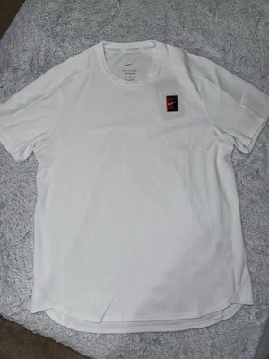 Nike Court Slam Advantage Alcaraz Men's Dri-Fit Tennis Shirt White  - Image 1 of 4