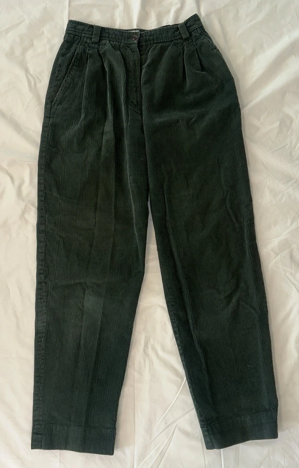 Rafaella Women’s Pants – Size - 10 – Green Corduroy - Image 1 of 4
