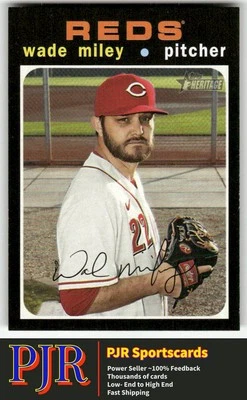 Wade Miley 2020 Topps Heritage #571 Cincinnati Reds 35% Off 4+ - Image 1 of 2
