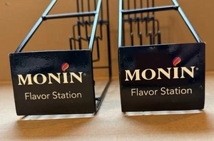 2 estantes con soporte de jarabe Monin barra de café estante organizador de 4 botellas negro - Imagen 1 de 13