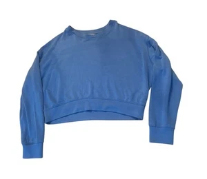 Danskin Cropped Boxy Crewneck Sweatshirt - Damen Größe Medium - royalblau  - Bild 1 von 5