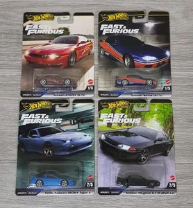 Hot Wheels Premium Fast & Furious Nissan 240SX + Silvia + 180SX + Skyline GT-R - Picture 1 of 1