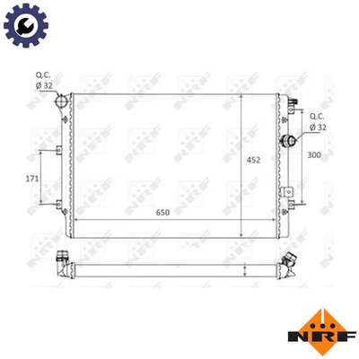 RADIATOR ENGINE COOLING 58464 FOR CBAA/CBAB/CBBB/CBBA/CFFB/CFGB/CFFA/CFFD 2.0L - Image 1 of 4