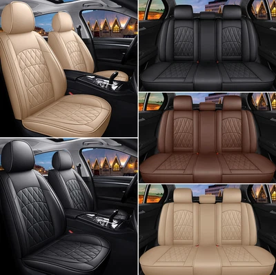 5-местный полный комплект чехлов на сиденье из искусственной кожи для Jaguar I-Pace X590 XJ X351 X350 XJR - Изображение 1 из 4