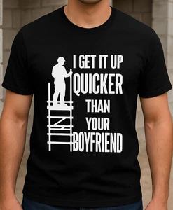 Camiseta Cheeky Scaffolder - Divertida camiseta de trabajo comercial para hombre - Cumpleaños o Navidad - Imagen 1 de 8