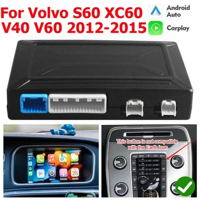 Módulo automático inalámbrico CarPlay Android para Volvo S60 XC60 V40 V60 2012-2015 Foto 1 de 4