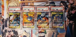 Pokemon Lot 4 PSA 10 Slabs Japanese Tag Team GX Charizard Reshiram Zekrom - Bild 1 von 3