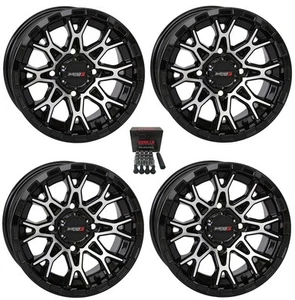 System 3 ST-6 14" Wheels Black Can-Am Renegade Outlander (4) - Picture 1 of 3