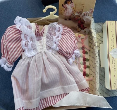 American Girl Samantha Lacy Pinafore Dress Birthday Party Rosebud Circlet Box - Image 1 of 4
