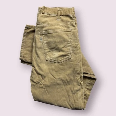 Vintage Men’s Levi’s 519 Corduroy Western Cowboy Straight Pants 70s 30x33 USA - Image 1 of 4
