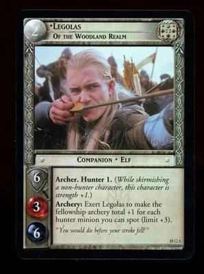 LOTR TCG The Hunters Masterworks Foil 15O1 Legolas, Of the Woodland Realm #2 - Image 1 of 2