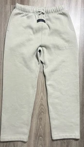 ESSENTIALS FEAR OF GOD Sweatpants Fleece Straight Leg Joggers Boys Size 12 - Picture 1 of 9