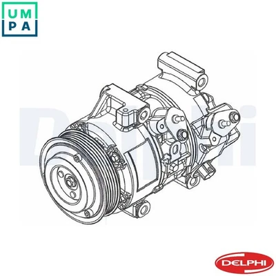 COMPRESSOR AIR CONDITIONING CS20495 FOR TOYOTA 1CD-FTV 2.0L 4cyl COROLLA Verso - Image 1 of 4