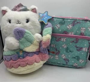 Kids Cat Mermaid Insulated Lunch Bag & FAO Swartz Lights And Sound Mermaid Cat - Picture 1 of 16