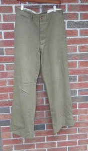 WWII M1937 Pants Combat Field Trousers Wool M37 WW2 Army Military 1943 32X29 - Picture 1 of 14