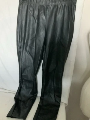 H&M Ladies Leather Look Trousers Size 18 Vegan  Jeggings - Image 1 of 4