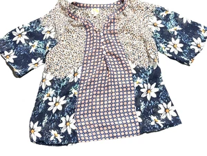 Fig and Flower Damen Top Kurzarm Boho fließend Medium - Bild 1 von 3