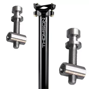 2x M5 x 30 mm Titan Ti Thomson Sattelstützenschrauben. Schraube, Laufmutter & Unterlegscheibe - Bild 1 von 1