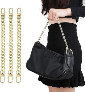 Prasacco 3 Pieces Handbag Chain,Purse Chain with Buckles,20CM Short Bag Chain DI - Picture 1 of 7