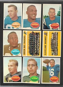 1960 TOPPS FOOTBALL KOMPLETTES SET (132) 97 % NEUWERTIG (BRAUN sieht 9 oder 10-ish aus) - Bild 1 von 4