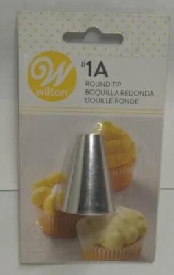 Puntas de tubería Wilton punta redonda #1A culata de acero inoxidable # 418-6602 reutilizable Foto 1 de 2