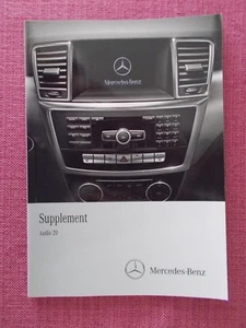MERCEDES-BENZ AUDIO 20 HANDBOOK. CLASS A B C E M S GL SLK VIANO VITO (ACQ 6481+) - Picture 1 of 4