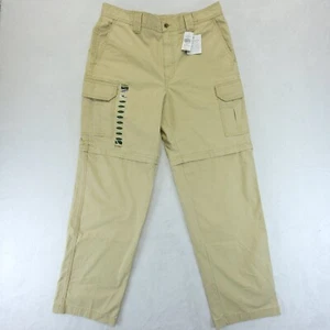 L.L. Bean Men's 34x32 Tropic Weight Cargo Convertable Pants Khaki Tan Hiking NWT - Picture 1 of 11