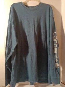 T-shirt girocollo Carhartt Original Fit uomo taglia: XL blu navy manica lunga  - Foto 1 di 10
