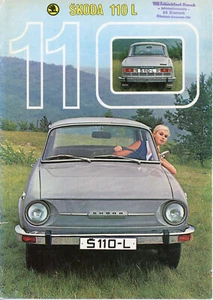 Original Automobil MOTOKOV PRAHA Prospekt SKODA 110 L PKW Wagen Broschüre (A446 - Picture 1 of 4