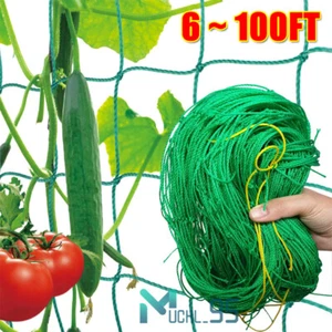 6~100ft Trellis Netting Plant Support Net Garden Vine Vegetable Climbing Grow - Picture 1 of 37