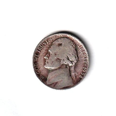 1938-D JEFFERSON NICKEL EARLY DATE Cover